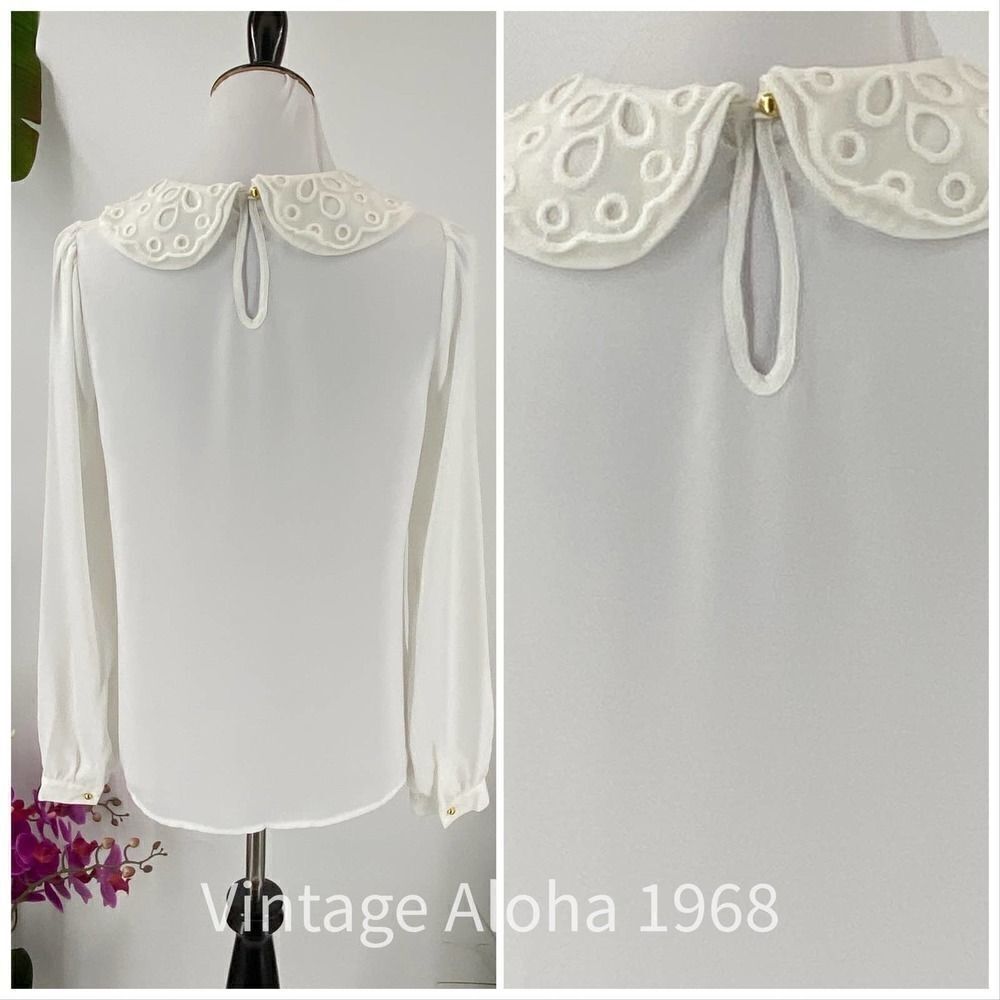 Forever 21 White Short Sleeve Blouse Small